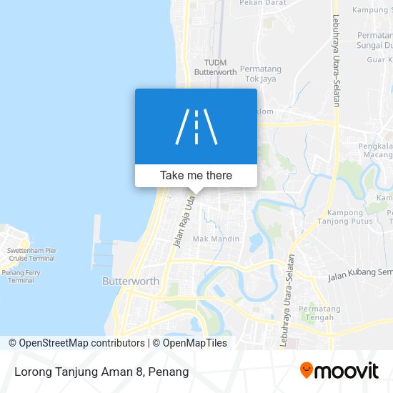 Peta Lorong Tanjung Aman 8