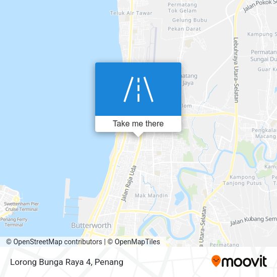 Peta Lorong Bunga Raya 4