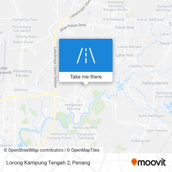 Peta Lorong Kampung Tengah 2