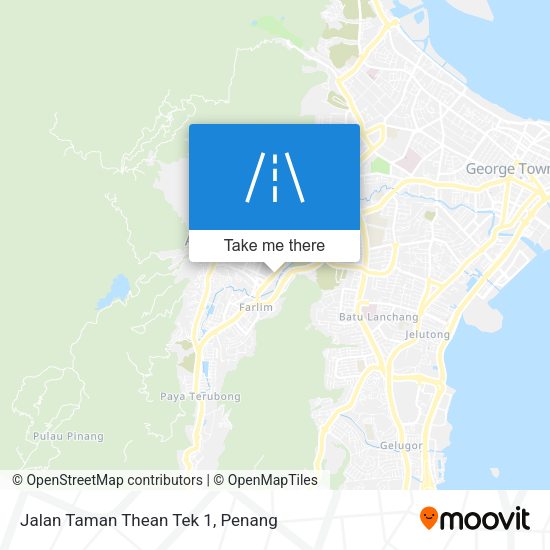 Peta Jalan Taman Thean Tek 1