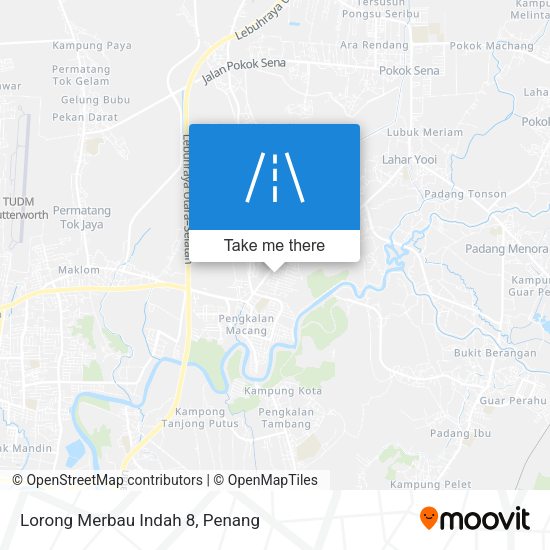 Peta Lorong Merbau Indah 8