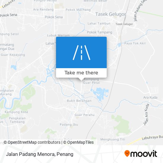 Peta Jalan Padang Menora