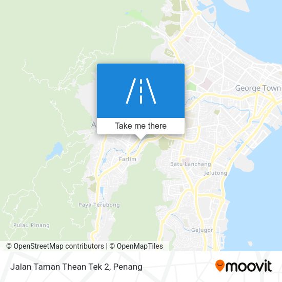 Peta Jalan Taman Thean Tek 2