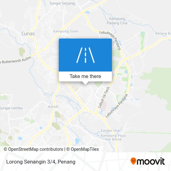 Peta Lorong Senangin 3/4