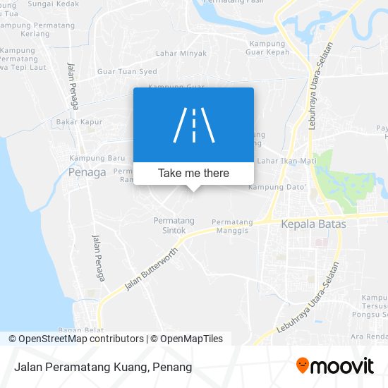 Jalan Peramatang Kuang map