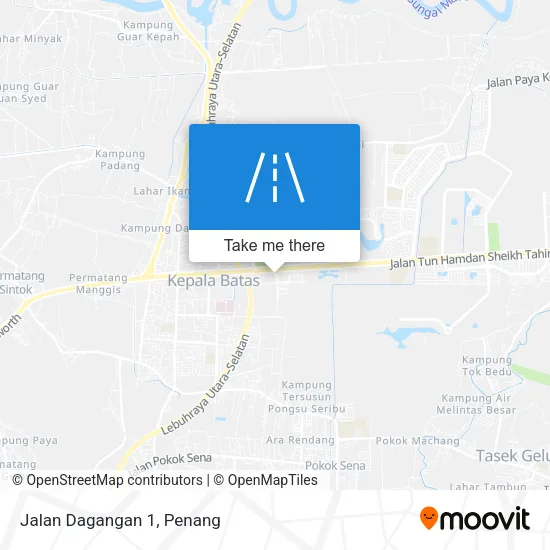 Jalan Dagangan 1 map