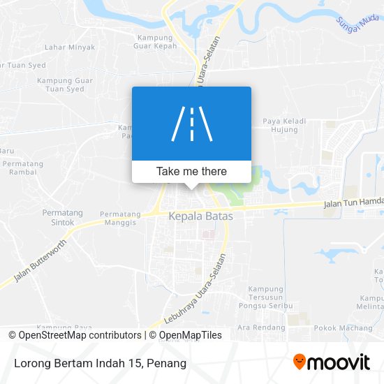 Peta Lorong Bertam Indah 15