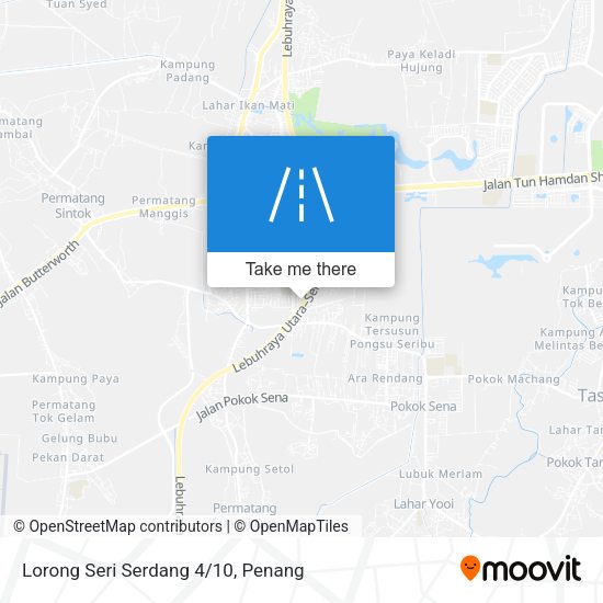 Peta Lorong Seri Serdang 4/10
