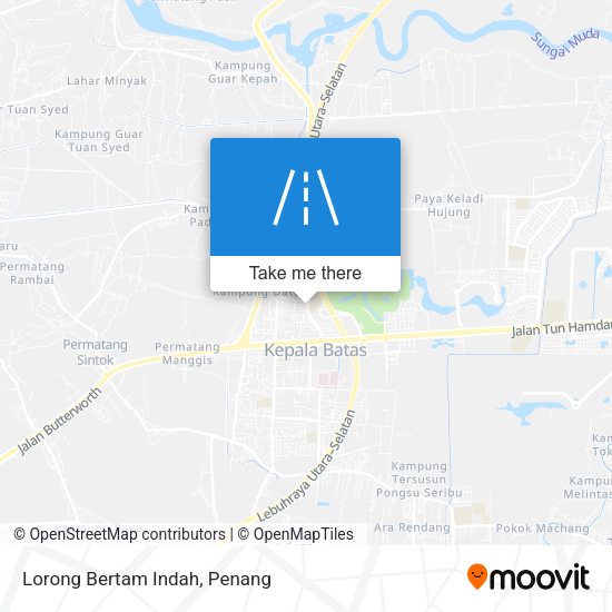 Peta Lorong Bertam Indah