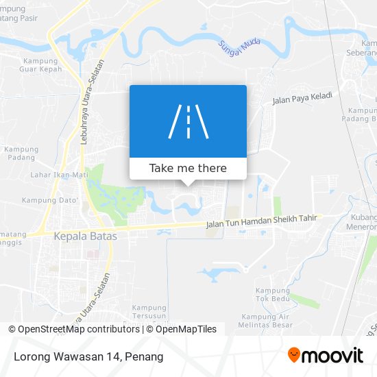 Lorong Wawasan 14 map