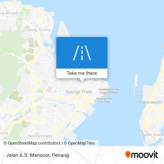 Jalan A.S. Mansoor map