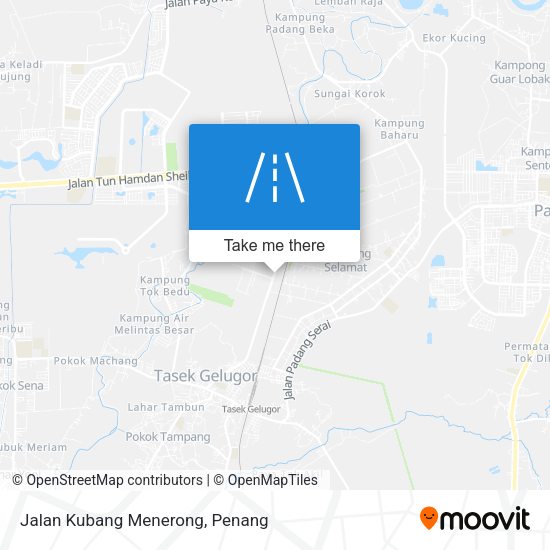 Peta Jalan Kubang Menerong