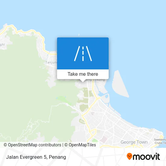 Jalan Evergreen 5 map