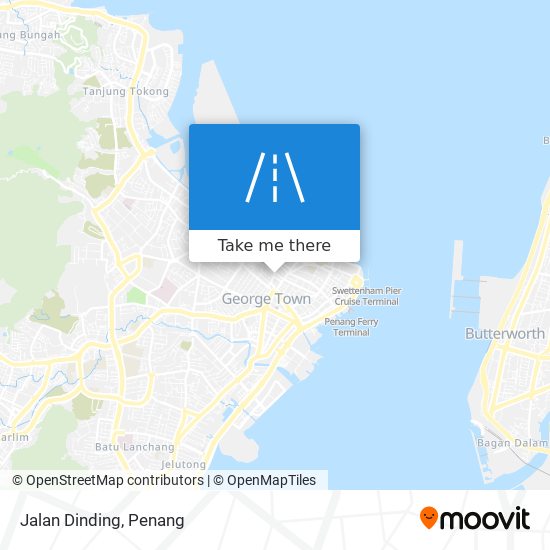 Jalan Dinding map