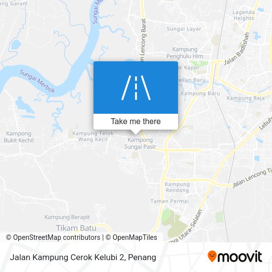 Peta Jalan Kampung Cerok Kelubi 2