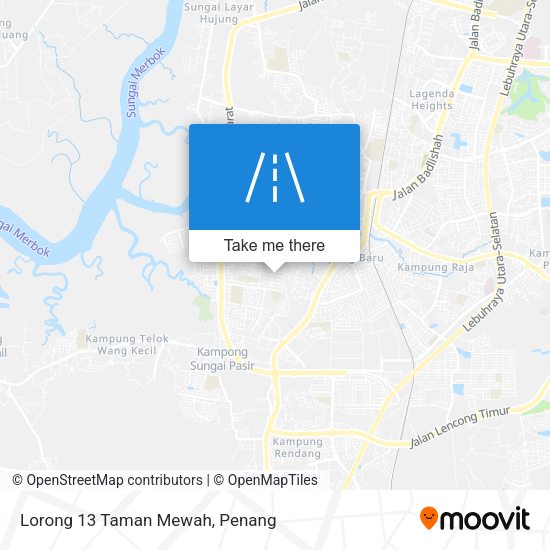 Lorong 13 Taman Mewah map