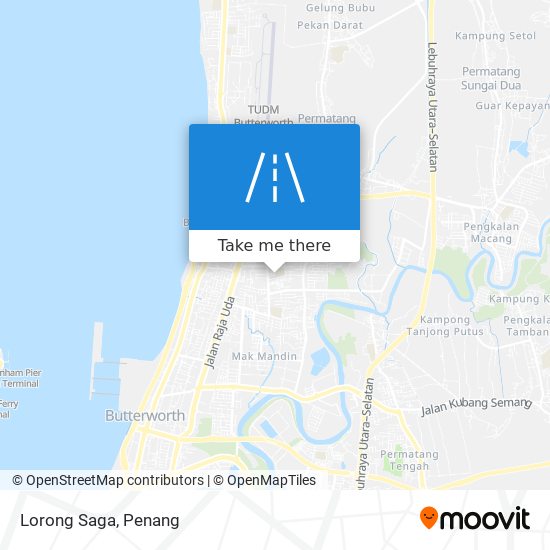 Lorong Saga map