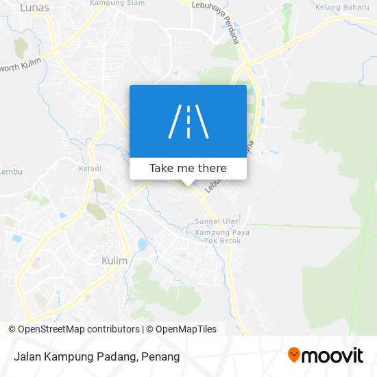 Peta Jalan Kampung Padang
