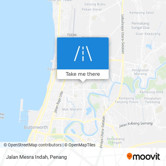 Peta Jalan Mesra Indah