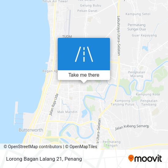 Peta Lorong Bagan Lalang 21