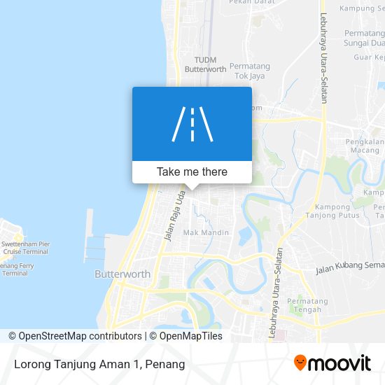 Peta Lorong Tanjung Aman 1
