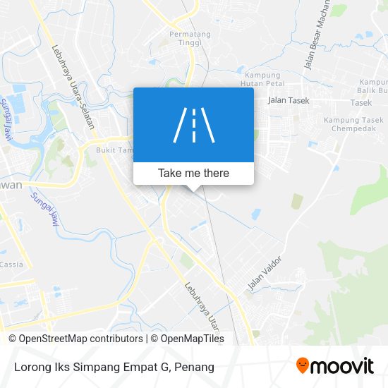 Peta Lorong Iks Simpang Empat G