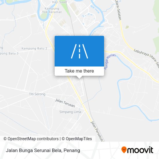 Jalan Bunga Serunai Bela map