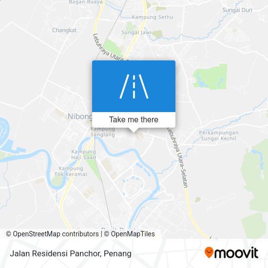 Peta Jalan Residensi Panchor