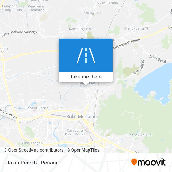 Jalan Pendita map