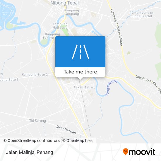 Jalan Malinja map