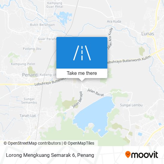 Peta Lorong Mengkuang Semarak 6