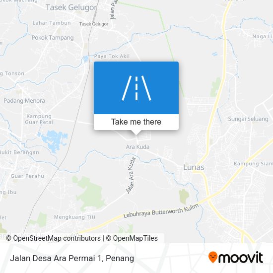 Peta Jalan Desa Ara Permai 1