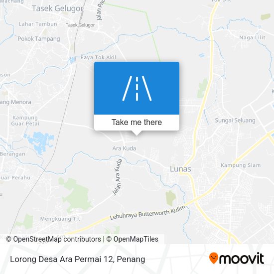 Peta Lorong Desa Ara Permai 12