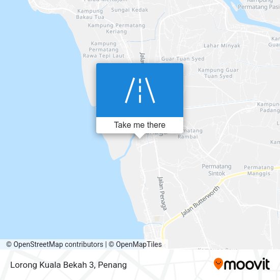 Peta Lorong Kuala Bekah 3