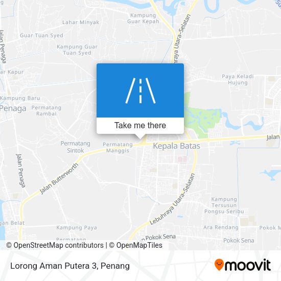 Peta Lorong Aman Putera 3