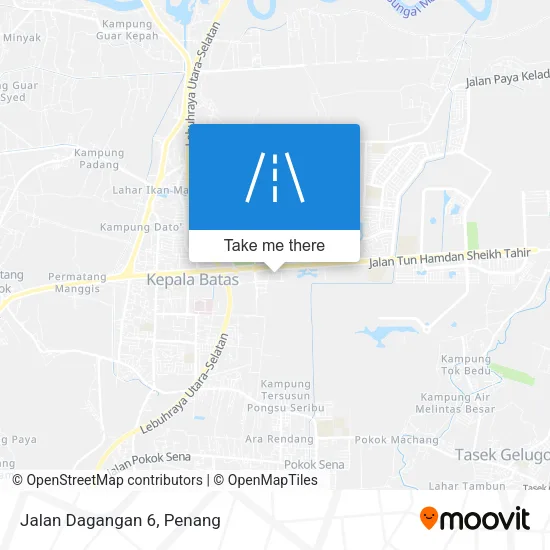 Jalan Dagangan 6 map