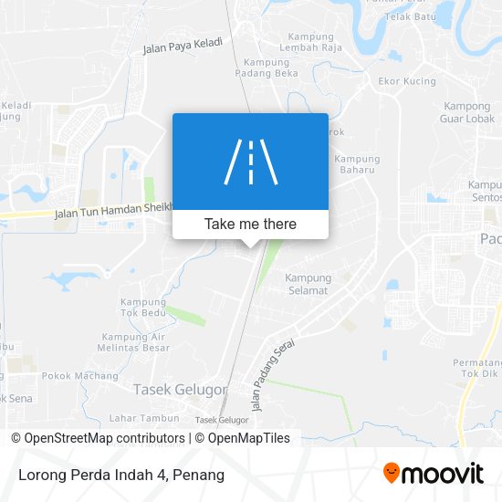 Peta Lorong Perda Indah 4