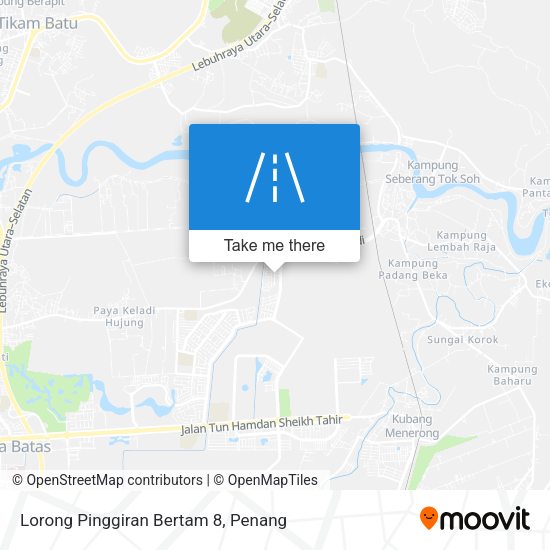 Peta Lorong Pinggiran Bertam 8