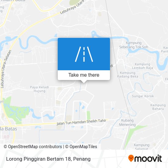 Lorong Pinggiran Bertam 18 map