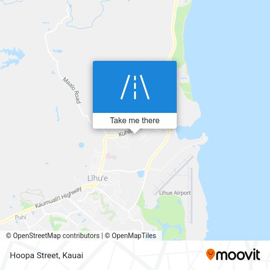 Mapa de Hoopa Street