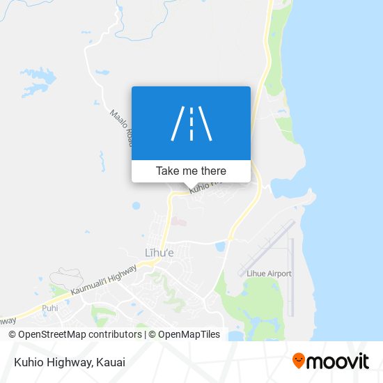 Kuhio Highway map