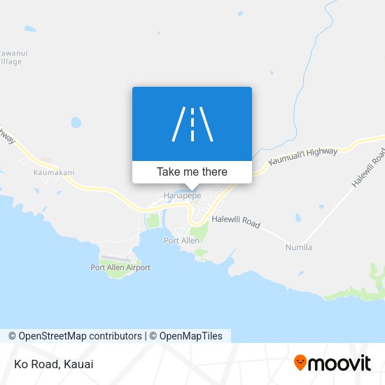Mapa de Ko Road
