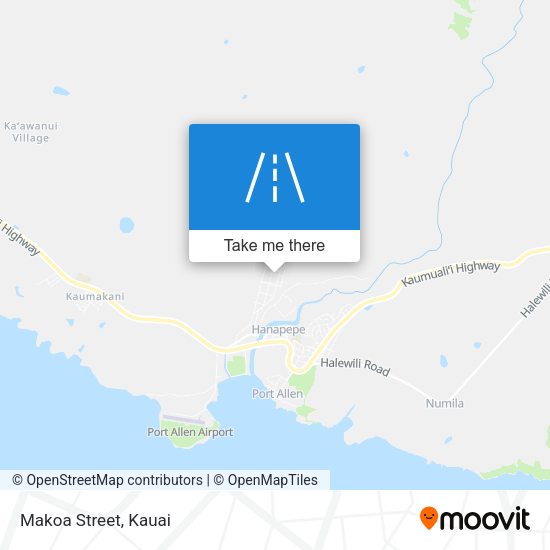 Makoa Street map