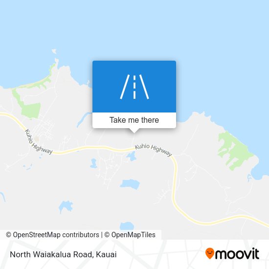 North Waiakalua Road map