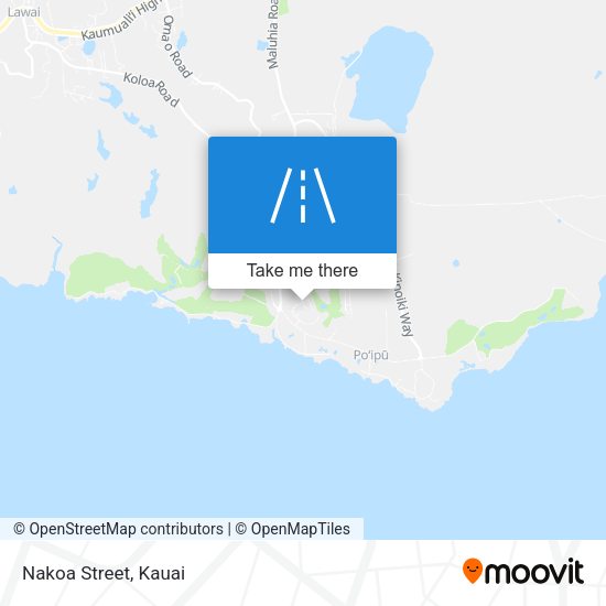 Mapa de Nakoa Street