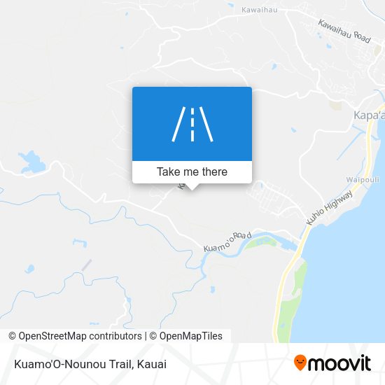 Mapa de Kuamo'O-Nounou Trail