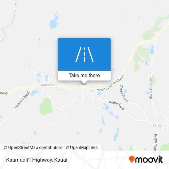 KaumualiʻI Highway map
