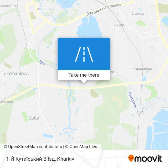 Карта 1-Й Кутаїський В’Їзд