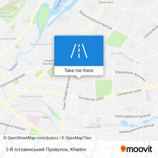 Карта 2-Й Істомінський Провулок