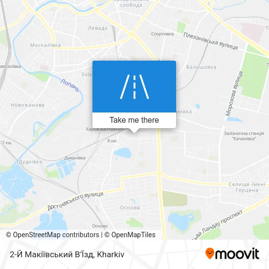 Карта 2-Й Макіївський В’Їзд